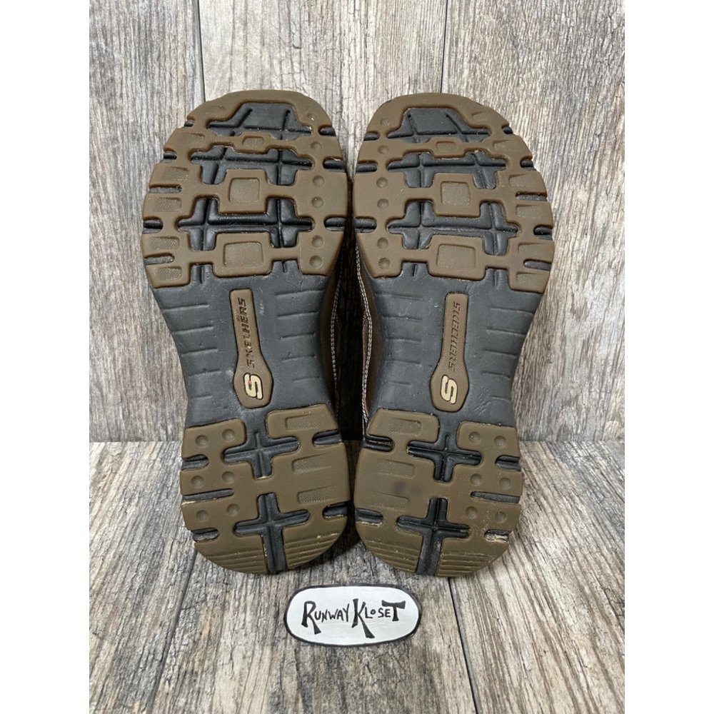 SKECHERS RELAXED FIT Memory Foam Leather Upper Casual Mens Shoes size 8 - Picture 10 of 12